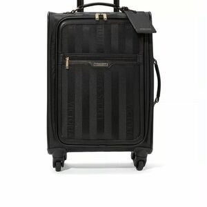 Limited edition Victoria's Secret Black Rolling Carry-On Suitcase